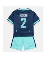 Saksa Antonio Rudiger #2 Vieraspaita Lasten MM-kisat 2026 Lyhythihainen (+ shortsit)
